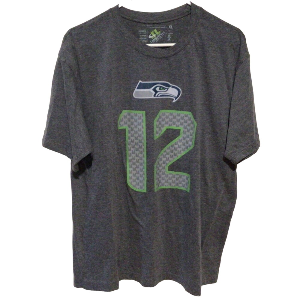 Leslie Jordan Seattle Seahawks 2013 Gray 12K Run at The Landing T Shirt XL
